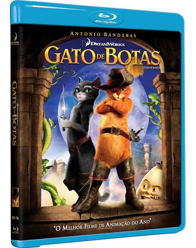 Blu-ray Gato De Botas Lacrado - Original & Lacrado