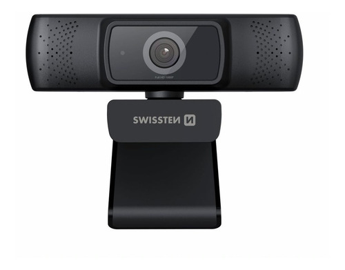 Camara Webcam Full Hd Conferencia Zoom Skype Pc Mac Swissten Color Negro