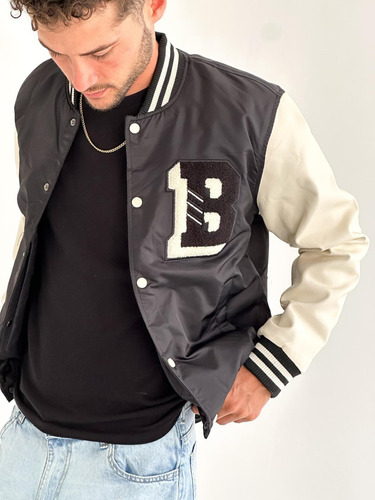 Campera Bomber Tipo Universitaria B2