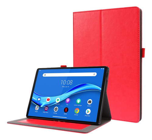 For Lenovo Tab M10 10.1 2-folding Pu Leather Case