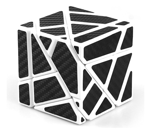 Cuberspeed Ghost 3x3 Blanco Con Pegatina Negra Cubo Mágico 3