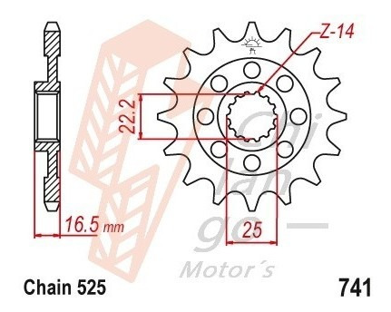 Kit De Sprockets Para Ducati 1198 Diavel Strada 13-15