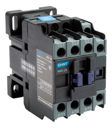 Contactor Trifásico Chint 24v 25a 3 Polos + Aux: 1na+1nc