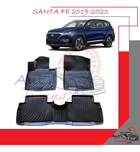 Alfombras Tipo Bandeja Hyundai Santa Fe 2019-2023