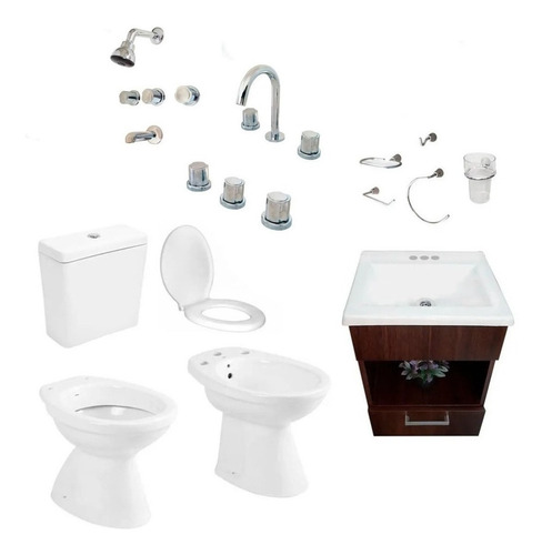 Imagen 1 de 10 de Juego De Baño Combo Completo Unico En El Mercado De Calidad