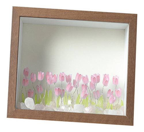 Marco De Fotos Con Forma De Tulipán Para Bricolaje, Luces No