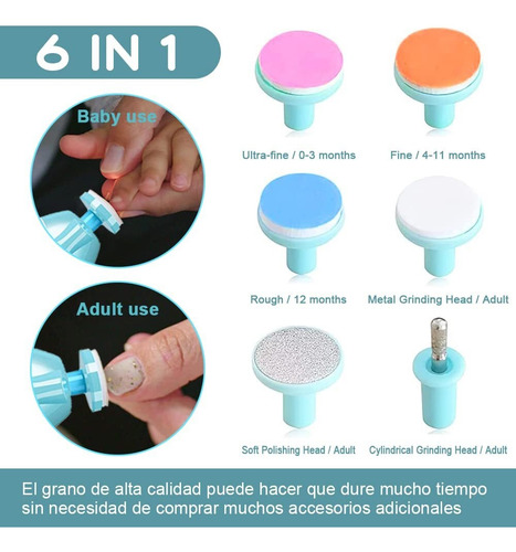 Lima De Uñas Bebe, Set De Cuidado De Uñas Para Bebés Pulidor