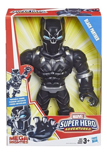 Imagem 1 de 5 de Plk Super Hero Mega Mighties Pantera Negra Hasbro E4151