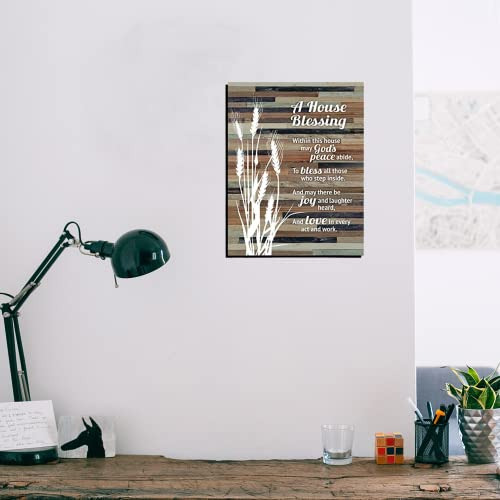 Placa De Madera Rústica De Bendición De Casa Ojo ...