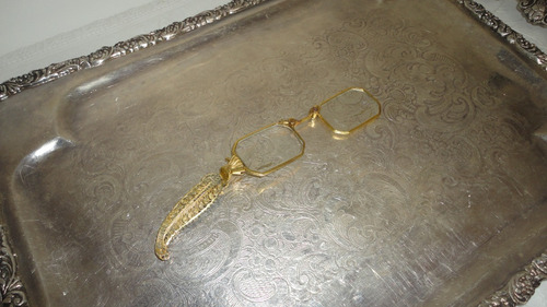 Anteojos Impertinentes Plegable Aleman Enchapado Oro Vealo (Usado)