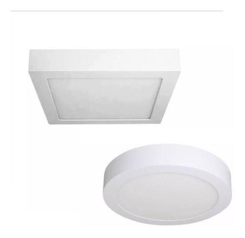 Plafon Led 6w Completo Ambos Formatos Y Tonos