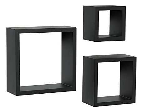 Juego De 3 Piezas Decorativas Shadow Box Set Blanco