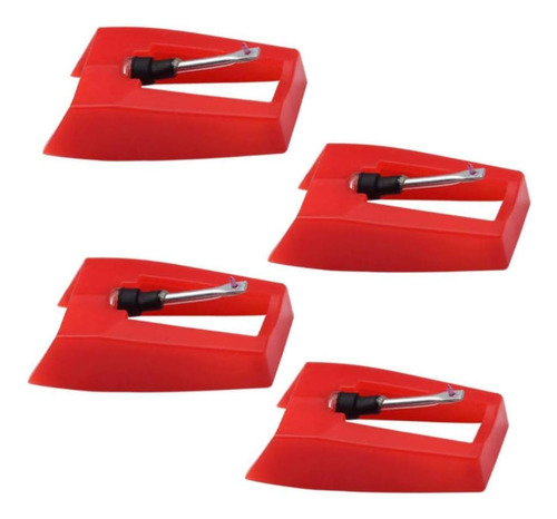Paquete De 4 Ruby Record Player Needle Turntable Stylus...