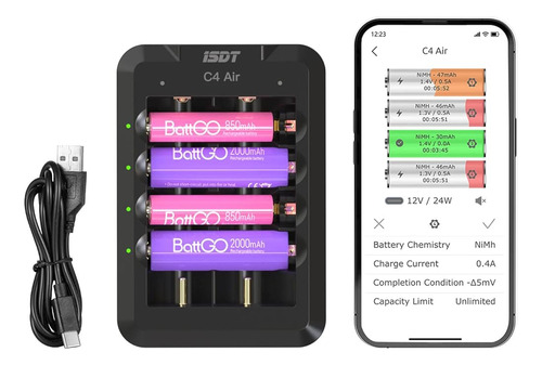 Limeta Universal Smart Battery Charger Fast 18650 Battery Ch