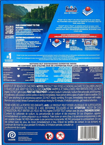 Detergente Lavavajillas Powerball Todo En 1 Max 115 Tabletas