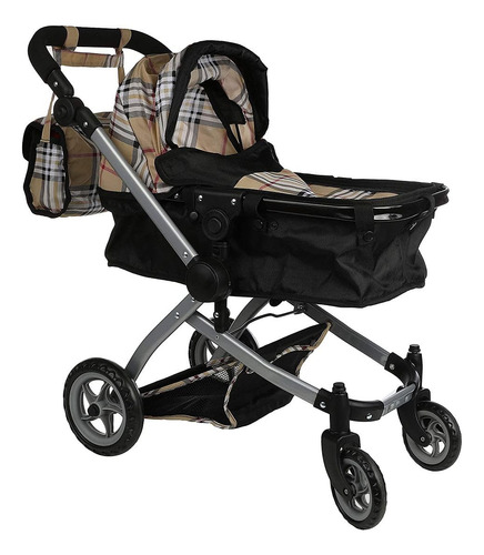 Doll Pram Mommy & Me Babyboo Foldable Stroller W/ Basket Bei