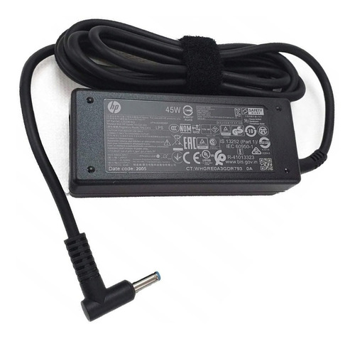 Cargador  Hp 19.5v 2.31a 45w Punta Celeste Original