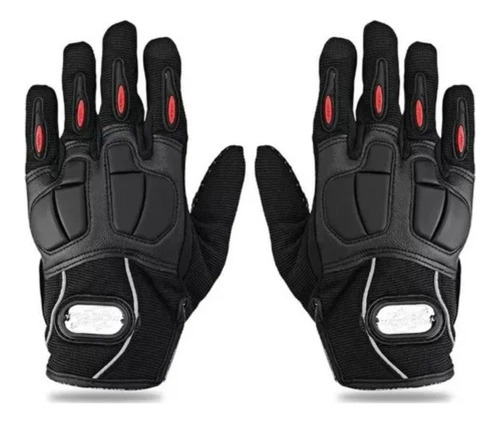 Guantes Moto Pro Biker Urbano Protecciones Cuero Riderpro ®