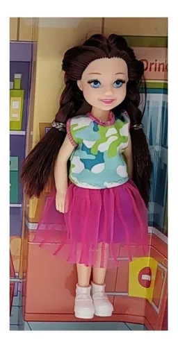 Muñeca Vendedora Supermercado Frutas Y Verduras