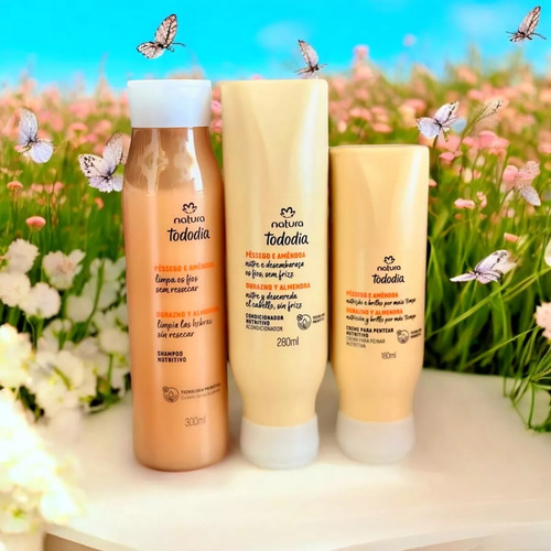 Kit Nutrición Cabello Completo Tododia Durazno Y Almendras
