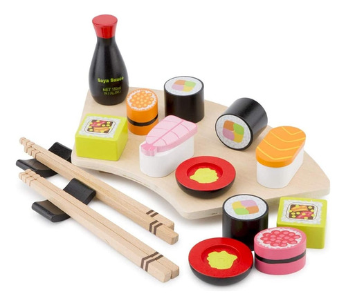 Nuevos Juguetes Clásicos Juego De Sushi De Madera - Juguete 