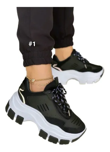 Tenis plataforma mujer hotsell