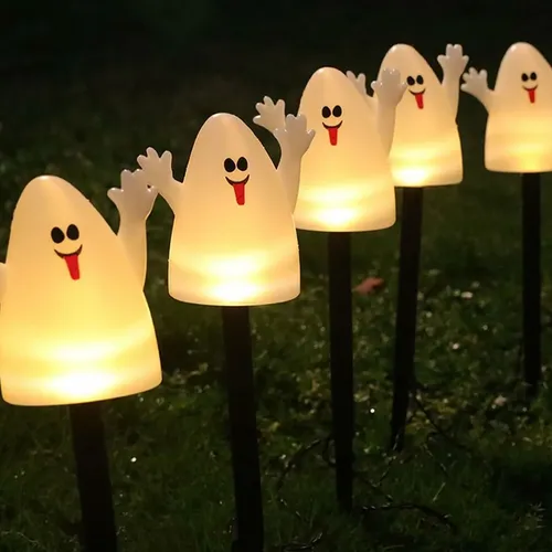 * Luces Led Impermeables Para Jardín Con Forma De Calabaza