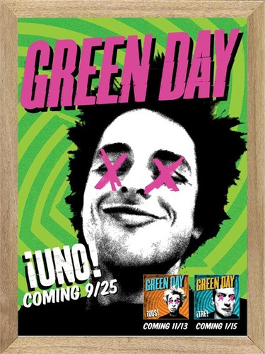 Green Day  , Cuadro , Música, Poster        X407