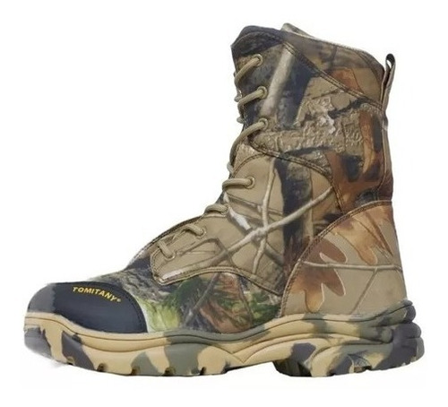 Botas Tácticas Militar Caña Alta Camufladas Hojas