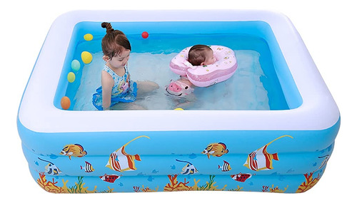 Piscina Hinchable Para Niños Con Bomba Gratis Tamaño 180x1