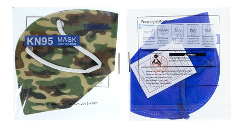 Imagen 6 de 8 de Cubrebocas Kn95 Tomods Mascarillas Certificados Caja 10 Pzs