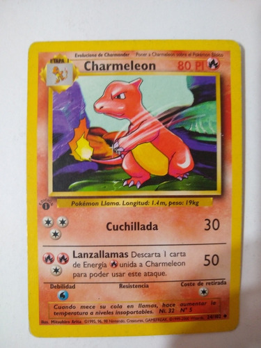 Charmeleon Primera Edición  Base Set- Pokemon