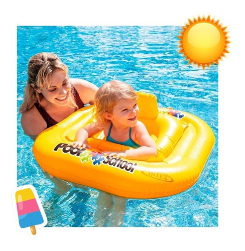 Flotador Inflable Deluxe Baby Float Niños Para Pileta Intex