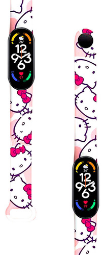 Correa Compatible Para Xiaomi Mi Band 7 Hello Kitty Corazon