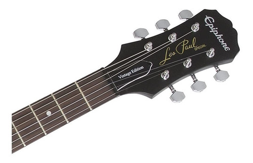 Imagen 8 de 8 de Guitarra eléctrica Epiphone Les Paul Special VE de álamo ebony con diapasón de palo de rosa