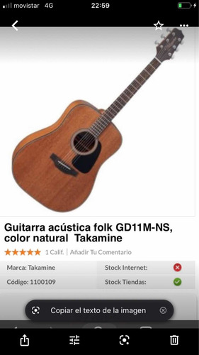 Imagen 3 de 4 de Takamine Gd11 Caoba