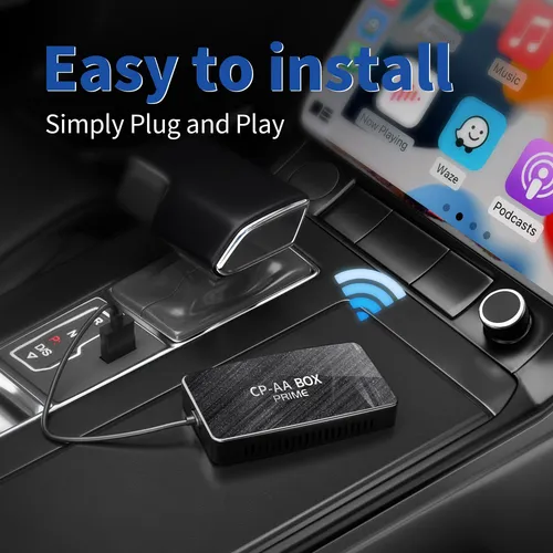 Carplay Box Adaptador Inalámbrico Android Auto 2 En1 Carro