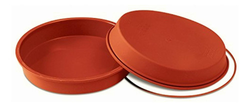 Silikomart Molde Pan, Red Silicón, 2.2 L, 26x4.5 Cm