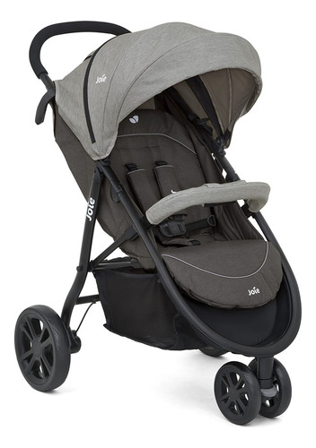 Carriola para correr Joie Litetrax 3 travel system dark pewter con chasis color negro