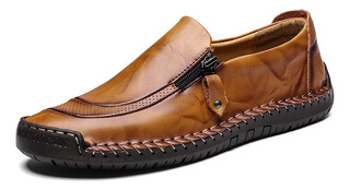 Hombre Mocasines Zapato Caballero Flexi Casual Cuero Calzado