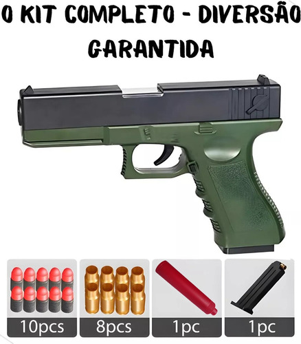 Pistola Arma De Brinquedo Com Dardos E Capsulas Arminha