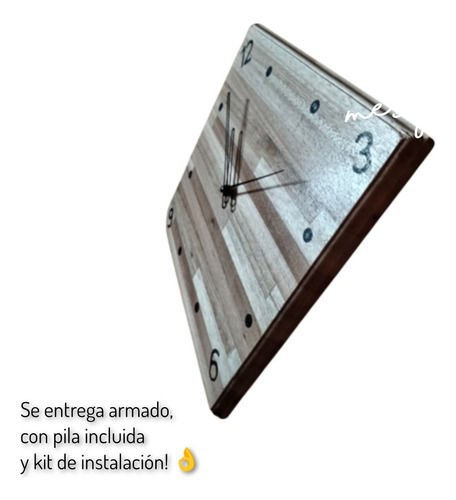 Reloj De Madera, Reloj A Medida, Reloj De Pared