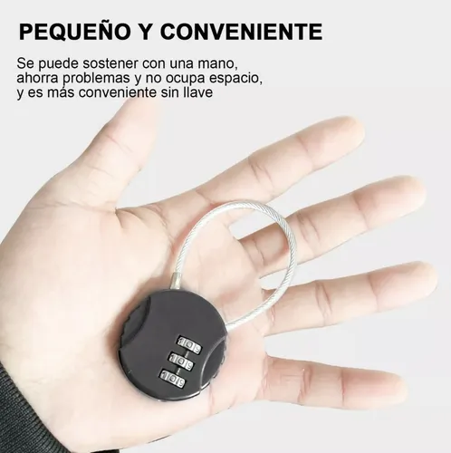 5pzs Candados De Combinación Mini Casillero Por Mochila