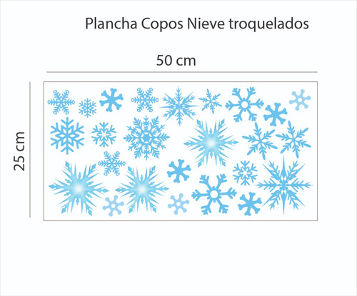 Vinilo Decorativo Copos De Nieve Frozen