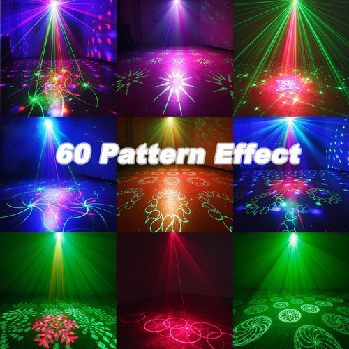 Projetor De Luz Laser Dj Disco Com Efeito Estroboscópico Pa