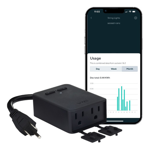 Wyze Plug Outdoor, Dual Outlets Energy Monitoring