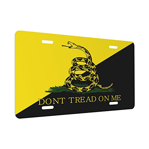 Placa De Matrícula Don't Tread On Me Parte Delantera...