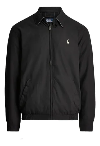 Chamarra polo negra hot sale