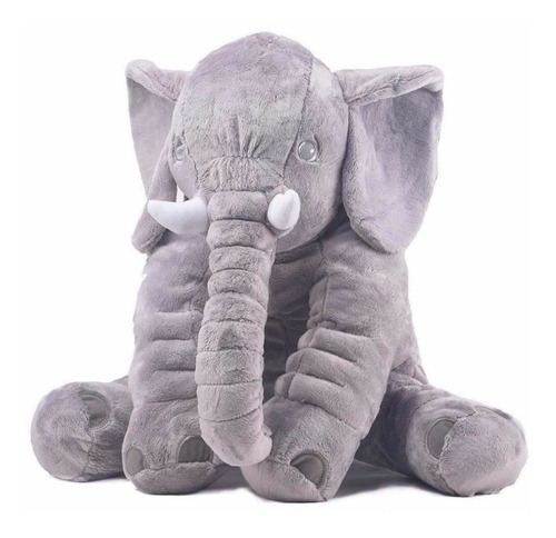 Imagen 5 de 6 de Peluche Gigante Elefante Gris Almohada Bebe Suave Y Liviano