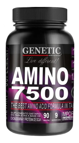Amino 7500 Aminoacidos Esenciales X 90 Tabletas - Genetic